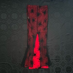 vintage omen fishnet overlay spider skirt